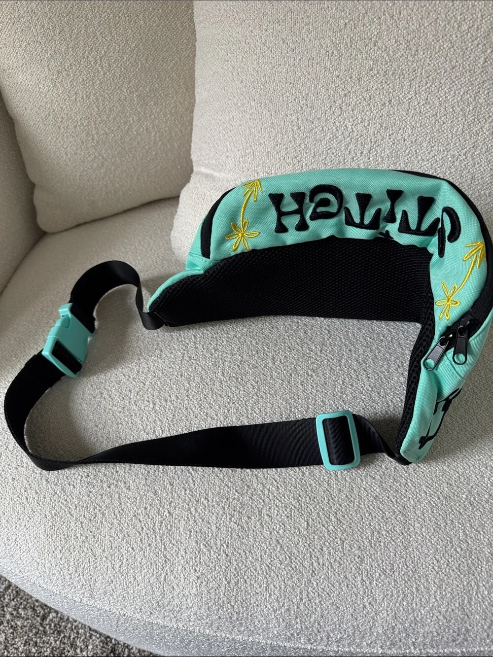 Disney Mint Green Kids Fanny Pack with Stitch Embroidery